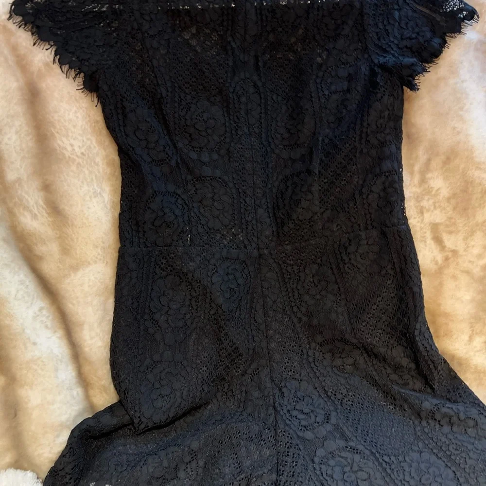 Brand new Design Lab Black Lace Romper with tags. - Picture 6 of 7